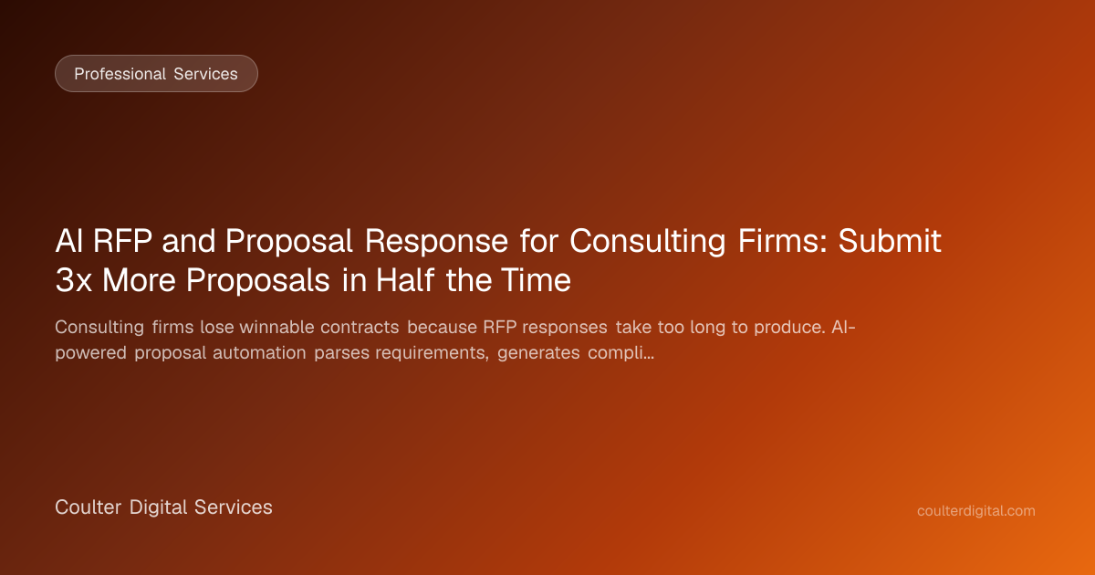 AI RFP and Proposal Response for Consulting Firms: Submit 3x More ...